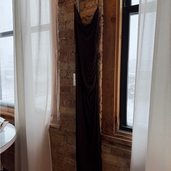 Lovers & Friends Odessa Gown in Espresso Brown - Picture 3 of 7